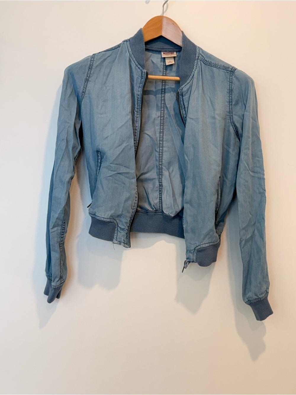 Mossimo Supply Co. Light Blue Women's Bomber Jacket